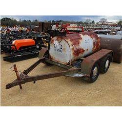 GAS STORAGE TANK, - 12 VOLT PUMP, MOUNTED ON T/A TRAILER (STATE OWNED)