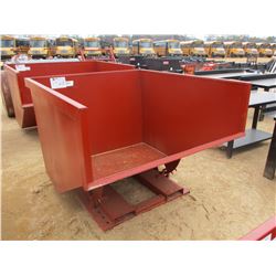STANDARD DUTY 3 CUBIC YARD SELF DUMPING HOPPER, 4,000# CAPACITY