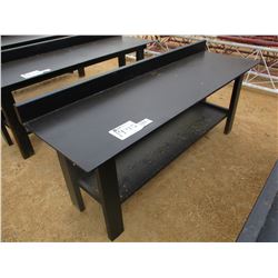 29.5" X 90" 3/8" TOP, HEAVY DUTY WORK BENCH WITH SHELF