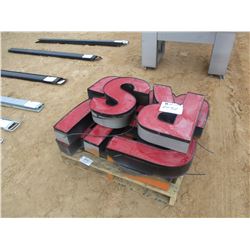 MISC LETTERS W/INSIDE LIGHT