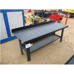 90" METAL TABLE W/BOTTOM SHELF