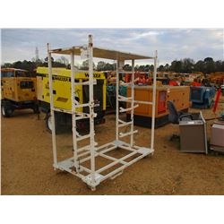 METAL STORAGE RACK, ROLL AROUND