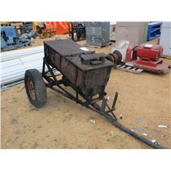 (2) WOOD W/METAL TOP STORAGE BINS