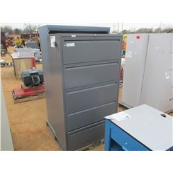 (2) METAL 5 DRAWER CABINET