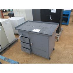 ROLL AROUND METAL CABINET