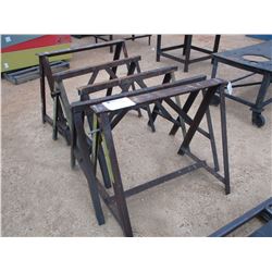 (5) METAL SAW HORSE
