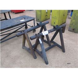 (2) PIPE SAW HORSE