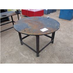 55" ROUND METAL TABLE