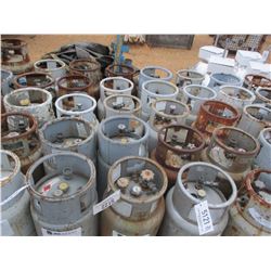 (5) PROPANE GAS BOTTLE FITS FORKLIFT (AS IS)