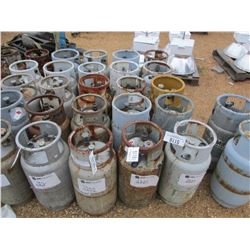 (5) PROPANE GAS BOTTLE FITS FORKLIFT (AS IS)