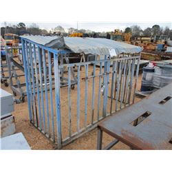 3 SIDED METAL STORAGE CAGE