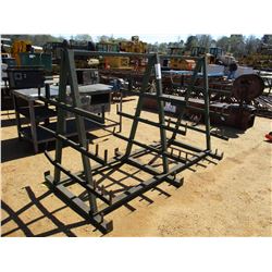 METAL A-FRAME STORAGE RACK