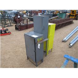 (3) METAL STORAGE CABINET