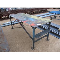 3' X 8' METAL TABLE