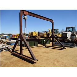 16' A FRAME DOLLY W/ 2 TON CHAIN HOIST