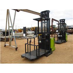 CLARK 0P7 ELECTRIC FORKLIFT, VIN/SN:0P7-060BPM8211 - W/WINDOW ATTACHMENT, METER READING 1,804 HOURS