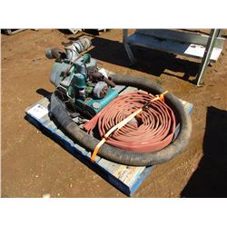 HOMELIFE TRASH PUMP W/HOSES, GAS ENGINE