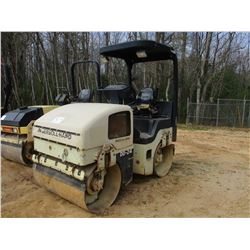 INGERSOLL-RAND DD24 ROLLER, VIN/SN:16558 - TANDEM, CANOPY, METER READING 2,077 HOURS