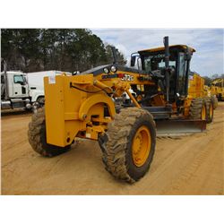 2012 JOHN DEERE 672G MOTOR GRADER, VIN/SN:644983 - 14' MOLDBOARD W/TIP CONTROL, SCARIFIER, ACCUMULAT