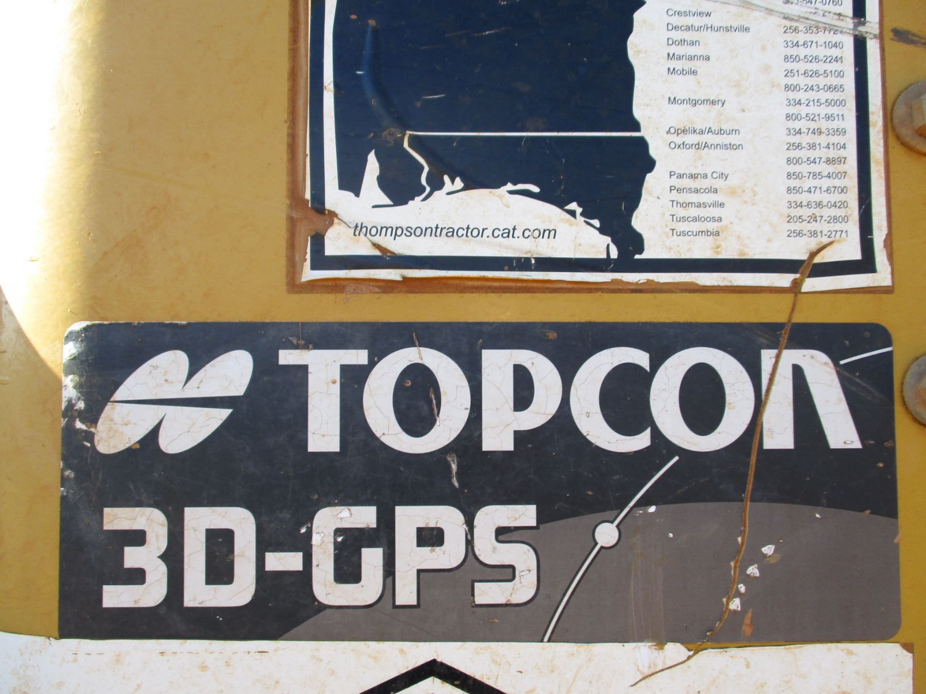 Topcon Machine Control Sticker TOPCON 3D GPS, - GRADE CONTROL SYSTEM (SCREEN & CONTROLS IN SECURITY ...