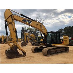 2012 CAT 329EL HYDRAULIC EXCAVATOR, VIN/SN:PLW00590 - 10' 6" STICK, 38" BUCKET, HYD THUMB, AUX HYD, 