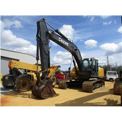 2012 JOHN DEERE 200DLC HYDRAULIC EXCAVATOR, VIN/SN:513686 - 9' 6" STICK, 34" BUCKET, HYD THUMB, AUX 