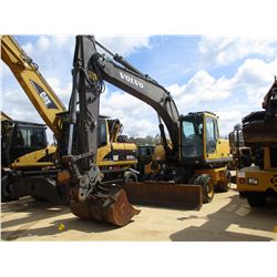 VOLVO EW180B WHEELED EXCAVATOR, VIN/SN:4F5556 - 9' STICK, 60" BUCKET, AUX HYD, QUICK COUPLER, ECAB W