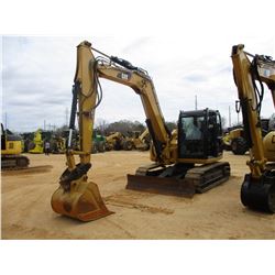 2015 CAT 308E2 CR EXCAVATOR, VIN/SN:FJX03401 - QUICK COUPLER, 36" BUCKET, OFFSET BOOM, AUX HYD, BLAD