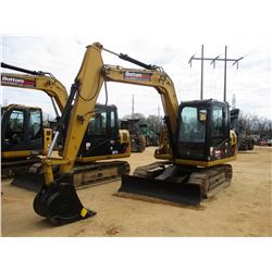 2013 CAT 307D MINI EXCAVATOR, VIN/SN:DSG03412 - 7' 6" STICK, 24" BUCKET, AUX HYD, BLADE, ECAB W/AIR,