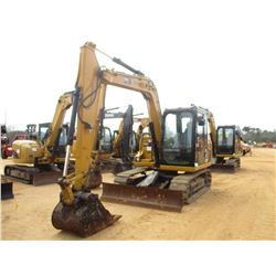 2012 CAT 307D HYDRAULIC EXCAVATOR, VIN/SN:DSG03260 - 7' STICK, 28" BUCKET, AUX HYD, BLADE, RUBBER IN