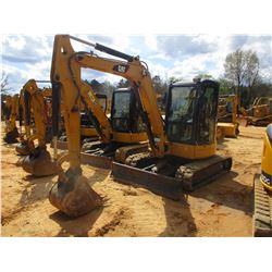 2010 CAT 305C CR MINI EXCAVATOR, VIN/SN:HWJ04442 - 6' STICK, 22" BUCKET, AUX HYD, BLADE, ECAB W/AIR,