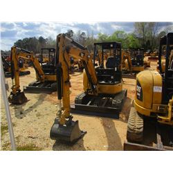 2015 CAT 303.5E2 CR MINI EXCAVATOR, VIN/SN:JWY00331 - 5' STICK, 22" BUCKET, AUX HYD, BLADE, CANOPY, 