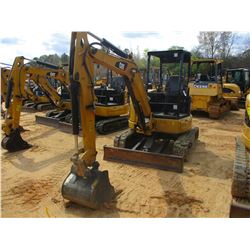 2015 CAT 303.5E2 CR MINI EXCAVATOR, VIN/SN:JWY00152 - 5' STICK, 22  BUCKET, AUX HYD, BLADE, RUBBER T