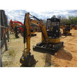 2015 CAT 303.5E2 CR MINI EXCAVATOR, VIN/SN:JWY00149 - 5' STICK, 22" BUCKET, AUX HYD, BLADE, CANOPY, 