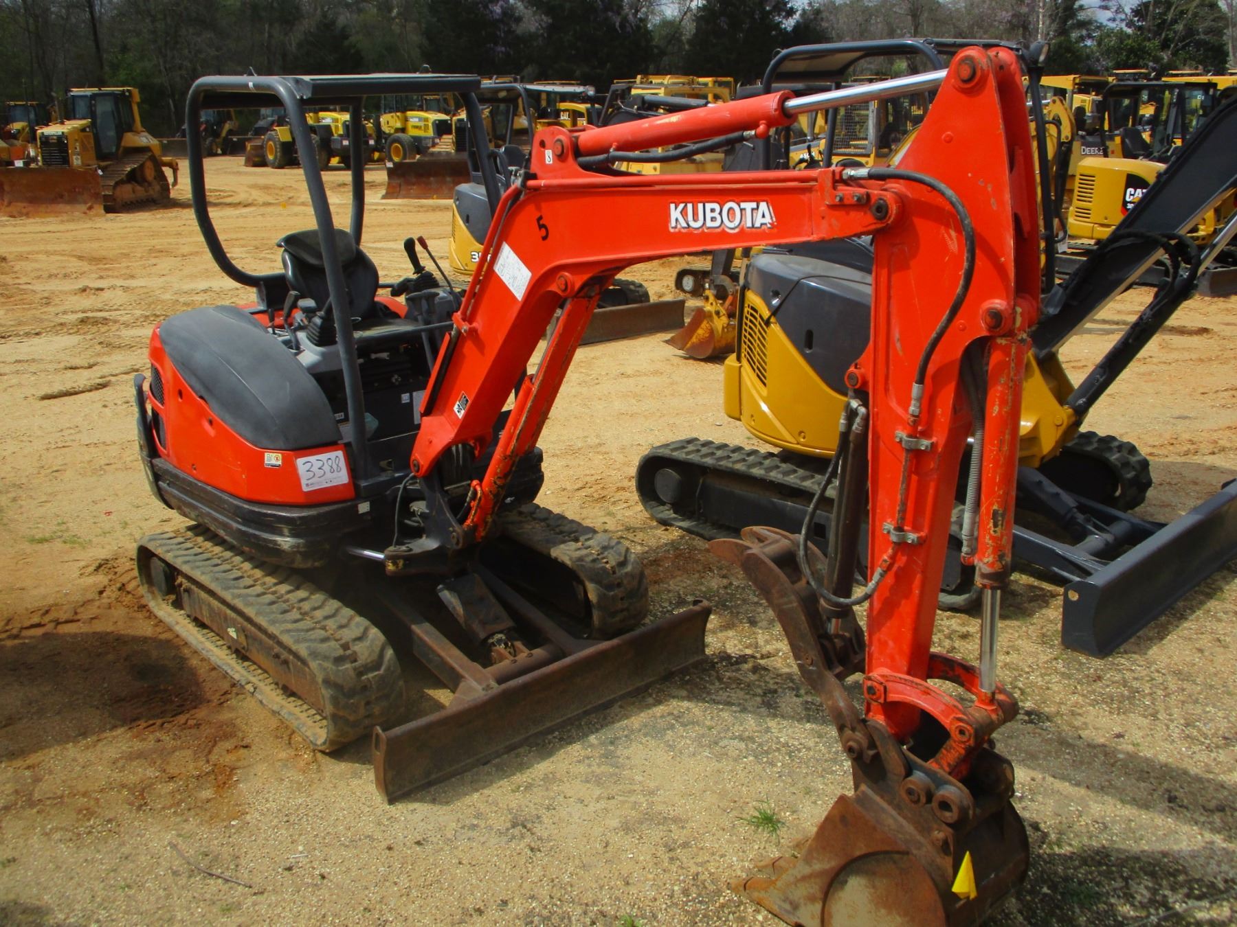 2014 KUBOTA KX713S MINI EXCAVATOR, VIN/SN20368 4' 6" STICK, QUICK