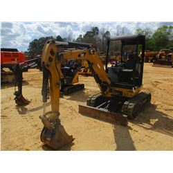 2013 CAT 302.7D MINI EXCAVATOR, VIN/SN:LJL01271 - 4' STICK, 18" BUCKET, AUX HYD, BLADE, RUBBER TRACK