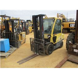 HYSER 60 FORK LIFT, VIN/SN:L177B09261D - 5,000 LB CAPACITY, DOUBLE STAGE MAST, ECAB W/AIR, METER REA