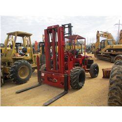 WINDHAM WECO 8000 FORKLIFT, - 8000 LB CAPACITY, DOUBLE STAGE MAST, CANOPY, METER READING 4,374 HOURS