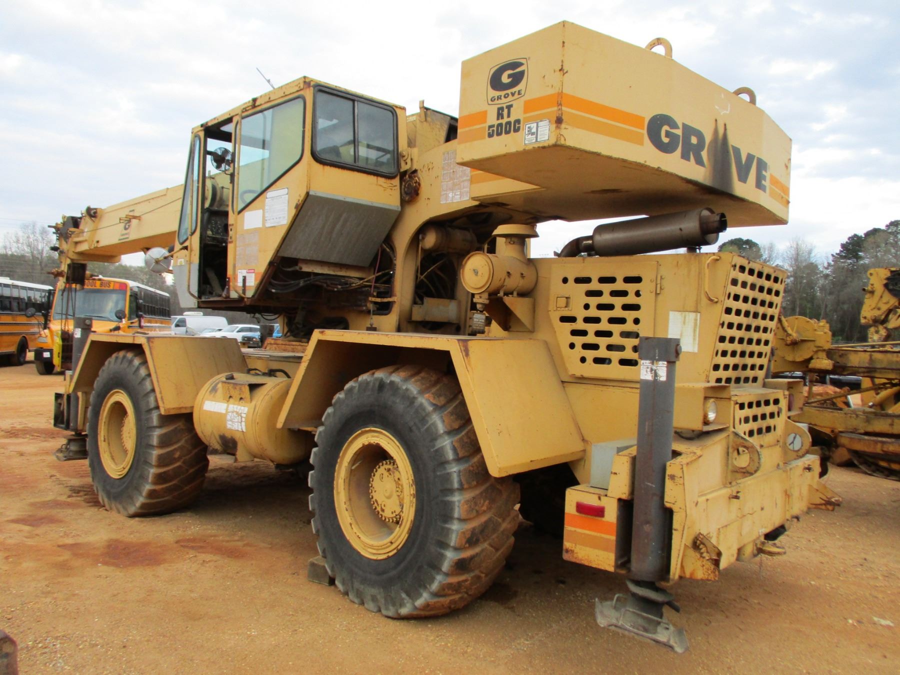 GROVE RT 500C CRANE, VIN/SN:72268 - METER READING 3,347 HOURS - J.M ...
