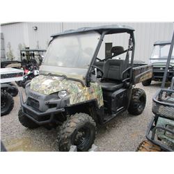 2011 POLARIS XP 800 SIDE BY SIDE, VIN/SN:4XATM76A9B2244128 - 4X4, GAS ENGINE, DUMP BED, CANOPY, WIND