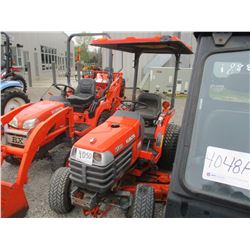 KUBOTA B7300 HSD FARM TRACTOR, VIN/SN:13018 - MFWD, 3PT HITCH, PTO, 54" BELLY MOWER, 29X12.5X15 TIRE