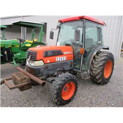 KUBOTA L4330D FARM TRACTOR, VIN/SN:32022 MFWD, ECAB W/AIR, 3 PTH, PTO, METER READING 2,213 HOURS (CO