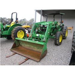 2014 JOHN DEERE 5055E FARM TRACTOR, VIN/SN:110579 - MFWD, 3 PTH, PTO, 1 REMOTE, H240 LOADER ATTACHME