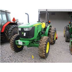 JOHN DEERE 5075E FARM TRACTOR, VIN/SN:111188 - MFWD, 3PTH, PTO, 1 REMOTE, CANOPY, 16.9-24 TIRES, MET