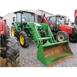 2013 JOHN DEERE 5101E FARM TRACTOR, VIN/SN:540329 - MFWD, 3 PTH, PTO, 2 REMOTES, ECAB W/AIR, 18.4-30