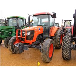 KUBOTA M108S FARM TRACTOR, VIN/SN:72437 - MFWD, 3 PTH, PTO, 3 REMOTES, ECAB W/AIR, 18.4.34 TIRES, ME