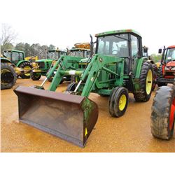 1993 JOHN DEERE 6400 FARM TRACTOR, VIN/SN:116769 - 3 PTH, PTO, 2 REMOTES, JOHN DEERE 620 FRONT LOADE