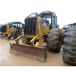 2008 CAT 525C SKIDDER, VIN/SN:00556 - GRAPPLE, SINGLE ARCH, ECAB W/AIR, 30.5L-32 TIRES, METER READIN