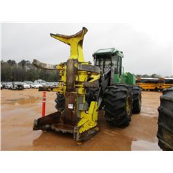 2012 JOHN DEERE 843K FELLER BUNCHER, VIN/SN:640918 - FD22B SAW HEAD, ECAB W/AIR, 30.5L-32 TIRES, MET