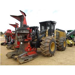 2015 CAT 573C FELLER BUNCHER, VIN/SN:W7300120 - CAT SC-57 SAW HEAD, ECAB W/AIR, 28L-26 TIRES, METER 